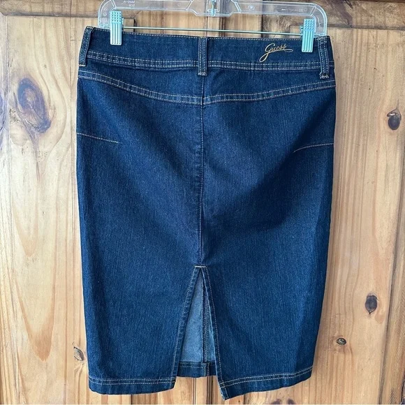 Guess Jeans Denim Pencil Skirt - Size 27 - Picture 2 of 13